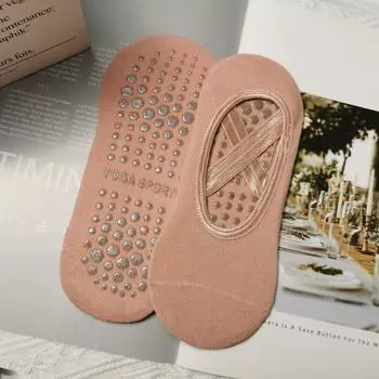 Эластичные носки женские летние открытые нескользящие спортивные носки женские хлопковые подходят для занятий йогой босиком