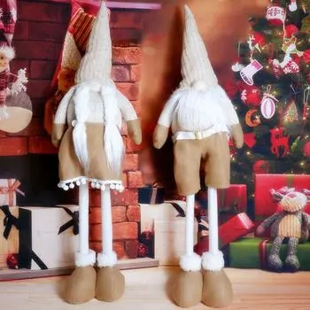 Эластичные плюшевые рождественские куклы Гэндальф, детские рождественские подарки, садовый гном, Новый год, Navidad, домашний орнамент, елочные украшения