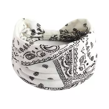 Эластичные повязки для волос в богемном стиле, повязка для йоги, женский головной убор с принтом, винтажная, перекрестная, унисекс, резинки для волос, аксессуары для волос