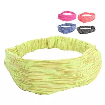 Эластичные повязки на голову, нескользящая повязка для волос, спортивные эластичные повязки на голову для тренировок для мужчин и женщин Black Black