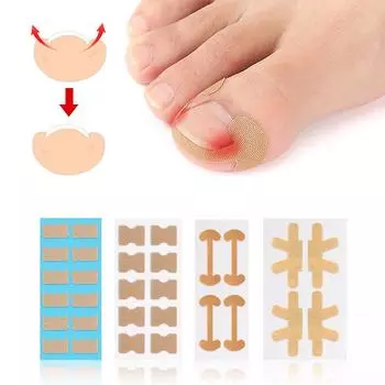 Эластичные самоклеящиеся наклейки для коррекции вросших ногтей, исправления ногтевых бороздок и трещин. No. 1; One