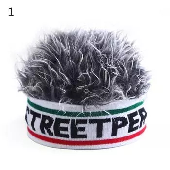 Эластичные шапки-бини, забавные волосы, интегрированный головной убор, портативный детский парик, шапка для мальчиков и девочек 1