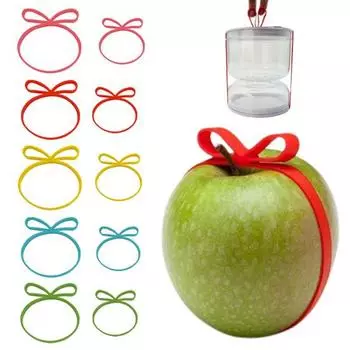 Эластичные силиконовые ленты 5 цветов и 2 размера резиновые ленты для обертывания многоразовые красный