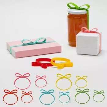 Эластичные силиконовые ленты 5 цветов и 2 размера, резиновые упаковочные ленты, многоразовая эластичная лента для упаковки подарков, хранения, домашнего офиса, использования на открытом воздухе красный