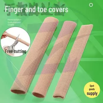 Эластичные силиконовые защитные накладки на пальцы ног из гелевого волокна — износостойкие, легко режущиеся накладки с люверсами. length 3cm, L