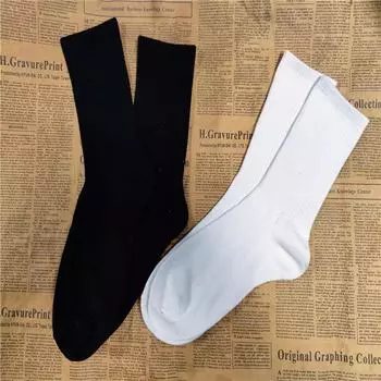 Эластичные спортивные носки High-Tube для мужчин и женщин — идеально подходят для осени и зимы 37-43 чёрный