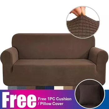 Эластичные толстые чехлы для диванов, жаккардовые чехлы для диванов, чехлы для диванов, защита для мебели из спандекса для гостиной, собак, кошек, L-образный угол 1-seater 90-140cm