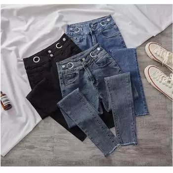 Эластичные тонкие тонкие колготки-карандаш Nine Point S чёрный