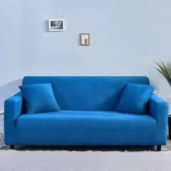 Эластичные водонепроницаемые чехлы для диванов в гостиную из спандекса, чехлы для угловых секционных диванов, чехлы для стульев в форме буквы L, 1/2/3/4 1-seater 90-140cm белый