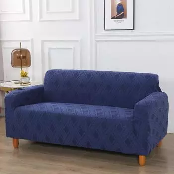 Эластичные жаккардовые чехлы для диванов для гостиной, эластичные чехлы для кресел из флиса, L-образная защита для мебели, домашний декор 1-seater 90-140cm