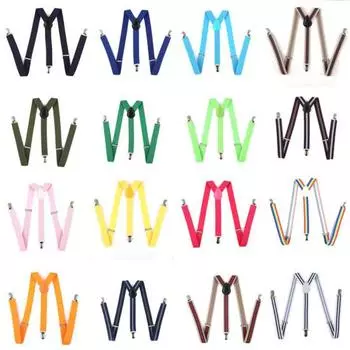 Эластичные женские однотонные/в полоску Y-образной формы, регулируемые подтяжки, подтяжки, мужские