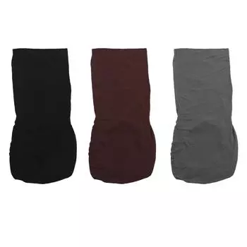 Эластичный эластичный чехол на стул, водонепроницаемый однотонный чехол на сиденье стула для офиса, отеля Dark Gray