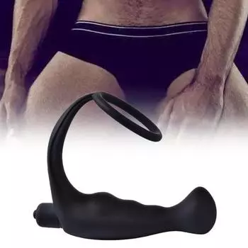 Эластичный анальный вибратор, приятный для кожи, эргономичный дизайн, АБС-силикон, мужской стимулятор простаты для пар C