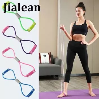 Эластичный браслет для йоги и фитнеса, восьмиобразный женский латексный заклепочник для ралли синий