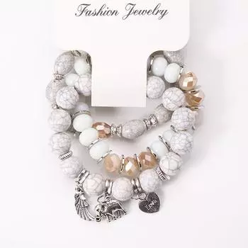 Эластичный браслет из натуральных камней в ассортименте 1