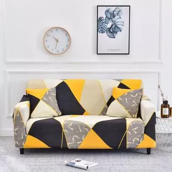 Эластичный чехол для дивана All-Inclusive, печатный вязаный чехол для дивана, грязезащитный чехол 90-140cm