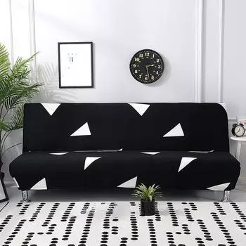 Эластичный чехол для дивана без подлокотника, универсальный складной чехол для дивана-кровати, простыня, полное покрытие, чехол для дивана 160-190
