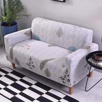 Эластичный чехол для дивана, большие эластичные чехлы для диванов, двухместный диван, мебельное полотенце, одноместные чехлы, двойное сиденье AB 90-140cm кремовый