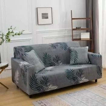 Эластичный чехол для дивана для гостиной, нескользящий эластичный чехол для дивана, чехол для дивана, универсальный чехол из спандекса с цветочным рисунком 1-Seat 90-140cm