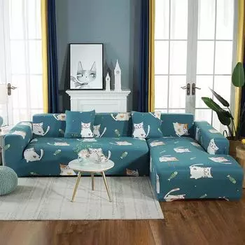 Эластичный чехол для дивана, полный чехол на четыре сезона, универсальный набор, простой современный тканевый универсальный чехол для дивана с принтом pillowcase 45X45cm