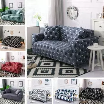 Эластичный чехол для дивана с геометрическим рисунком для гостиной, современный секционный чехол для дивана, чехол для дивана, защита для стула 1seater