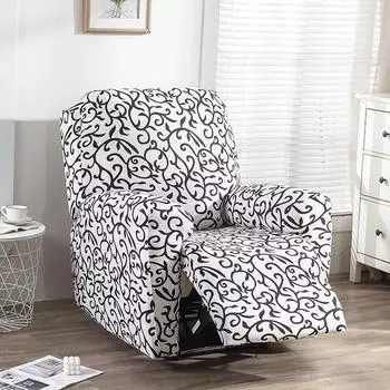 Эластичный чехол для дивана с принтом, мягкие эластичные чехлы на один диван для гостиной, домашние животные, детский функциональный чехол для шезлонга 1 Piece (4 Parts)