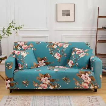 Эластичный чехол для дивана с принтом, полный комплект, универсальный чехол, одинарный, двойной, тройной, универсальный пылезащитный чехол для четырех сезонов, диван 1 Seat