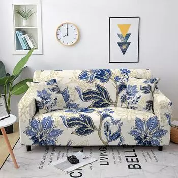 Эластичный чехол для дивана с золотым цветком в стиле барокко, защитный чехол для секционного дивана, угловой чехол для дивана, секционный чехол для кресла 90x140cm