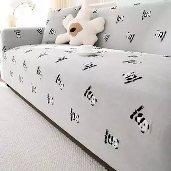 Эластичный чехол для дивана, универсальный, цельный, нескользящий, защитный чехол, современный, простой, на все времена, универсальный, полностью покрытый тканью 90—140cm