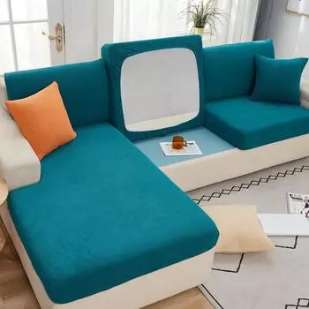 Эластичный чехол для дивана Универсальный функциональный диван Four Seasons Универсальная нескользящая тканевая подушка Спинка Полотенце с полным покрытием 65-85cm*65-95cm*5-20cm