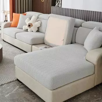 Эластичный чехол для дивана Универсальный универсальный чехол Four Seasons Универсальный синельный нескользящий защитный чехол для диванной подушки с защитой от царапин S