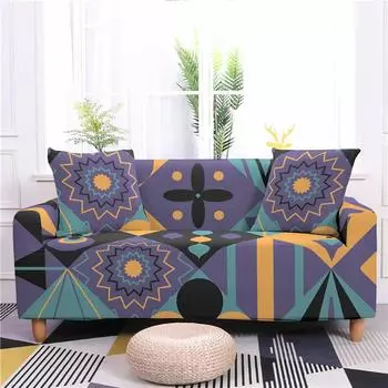 Эластичный чехол для дивана в клетку с 3D принтом, все включено, чехол для дивана в деревенском стиле, полотенце, противообрастающий подлокотник, чехол для дивана, моющийся 1 seater 90-140cm