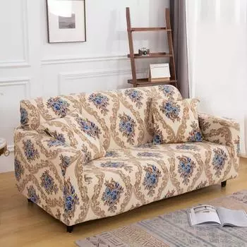 Эластичный чехол для дивана в полоску, эластичный чехол для дивана для гостиной, нескользящая защита для мебели для домашних животных, мягкий с эластичным дном 1-seat 90-140CM