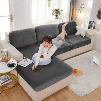 Эластичный чехол для дивана «все включено», универсальная диванная подушка для гостиной, «четыре сезона», универсальные зимние модели, плюшевая утолщенная подушка, универсальная S