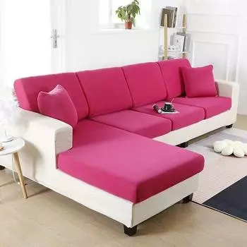 Эластичный чехол для диванной подушки L-образный угловой чехол для сиденья дивана, протектор для гостиной, эластичный чехол для дивана, дивана, кресла Normal Size (S)-1pc