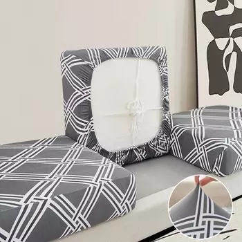 Эластичный чехол для диванной подушки с цветочным принтом, чехол для углового дивана, защитный чехол для дивана, чехлы для дивана, чехол для сиденья воздушного кресла, 1/2/3/4 местный Normal Size (S)-1pc