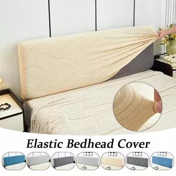 Эластичный чехол для изголовья кровати, эластичный чехол для изголовья кровати, жаккардовый чехол для изголовья кровати, пылезащитный чехол для изголовья кровати в спальню W120 x H50-60cm