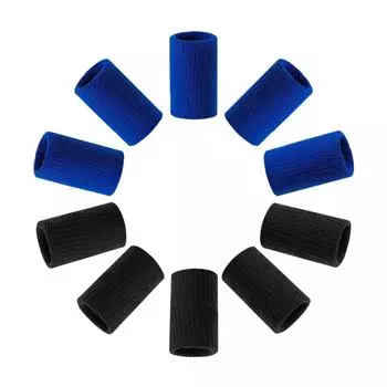 Эластичный чехол для пальцев для спорта, поддержка при артрите, защита пальцев, баскетбол, волейбол и другие виды спорта, 10 или 5 штук