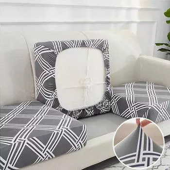 Эластичный чехол для подушки с принтом, защита для мебели, высокое качество для детей, эластичный, моющийся, съемный чехол для дивана Back Cushion Cover