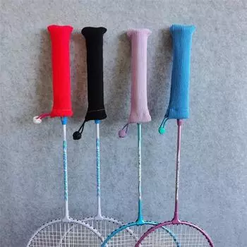 Эластичный чехол для ручки ракетки, нескользящий, цветной чехол для ручки ракетки, защита для бадминтонной ракетки, спорт