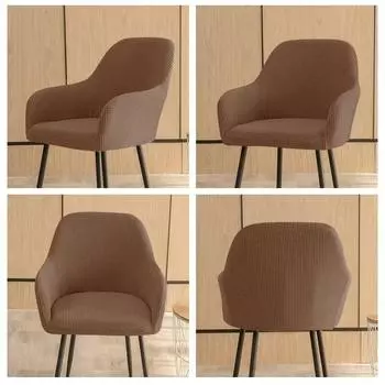 Эластичный чехол для стула для домашнего отеля, обеденного, высокого, из кукурузного флиса, большой, изогнутый, универсальный тип 24*20*4cm