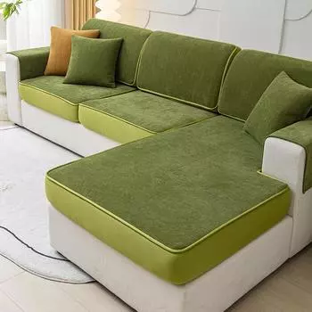 Эластичный чехол на диван, универсальный чехол для дивана из синели, подушка для ленивого дивана, универсальный чехол для сиденья Four Seasons.. 60*60