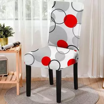 Эластичный чехол на кухонное сиденье с тематическим рисунком любви ко Дню святого Валентина, пыленепроницаемый чехол на обеденный стул «все включено» для домашнего ресторана Universal Size