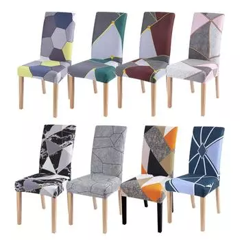 Эластичный чехол для обеденного стула, подушка для стула для свадьбы, съемные чехлы, протектор, антипылевой декор мебели для банкета, вечеринки 1pc