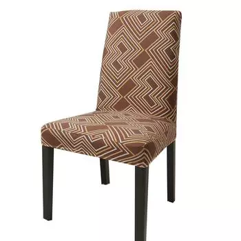 Эластичный чехол на обеденный стул, универсальная защита для стола, защита от пыли, подушка для свадебного стула, классический стиль, чехол на сиденье с абстрактным принтом, новинка 1pcs