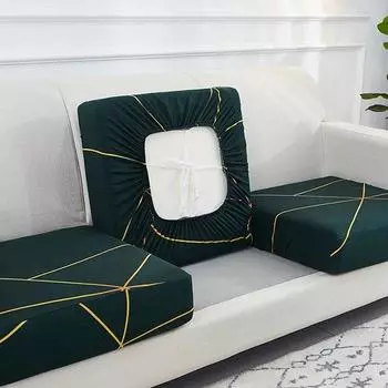 Эластичный чехол на подушку для дивана с принтом, чехлы, защитная ткань, замена ткани, домашний декор, эластичные чехлы на диван, диван 1234-сиденье Back cushion cover