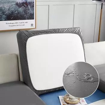 Эластичный чехол для дивана, водонепроницаемый чехол для дивана для гостиной, съемные чехлы для дивана, чехлы для шезлонга для гостиной 1R 50-65cm винный