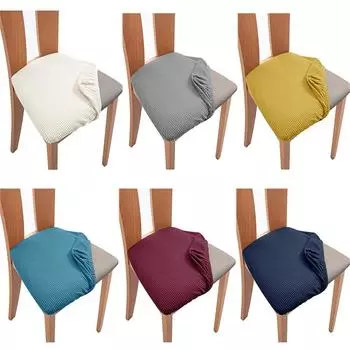 Эластичный чехол на сиденье из флиса, однотонные эластичные чехлы для ресторана, свадьбы, банкета, отеля, чехол на сиденье 1 Piece