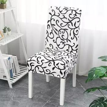 Эластичный чехол на стул с принтом, большие эластичные чехлы на сиденья, чехлы для офисных стульев, чехлы для ресторанов, банкетов и отелей, украшение дома