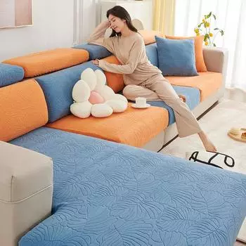 Эластичный диван, простой современный чехол для дивана, универсальный чехол на четыре сезона, универсальный чехол на спинку, утолщенная ткань в скандинавском стиле S